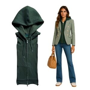 NWT Brunne DICKEY Compatible with VERONICA BEARD Blazer Jacket Hoodie Sz 00-14